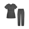 thumbnail image 1 of Sivvan Womens Scrub Set - Multi Pocket Cargo Pants & Stylish Mock Wrap Top, 1 of 6