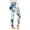 Blue, variant on Efsteb High Waist Leggings for Women Tight Yoga Pants Stretch Tie Dyed Pants for Women Fitness Gym Sports Running Leggings Pants Blue XXL