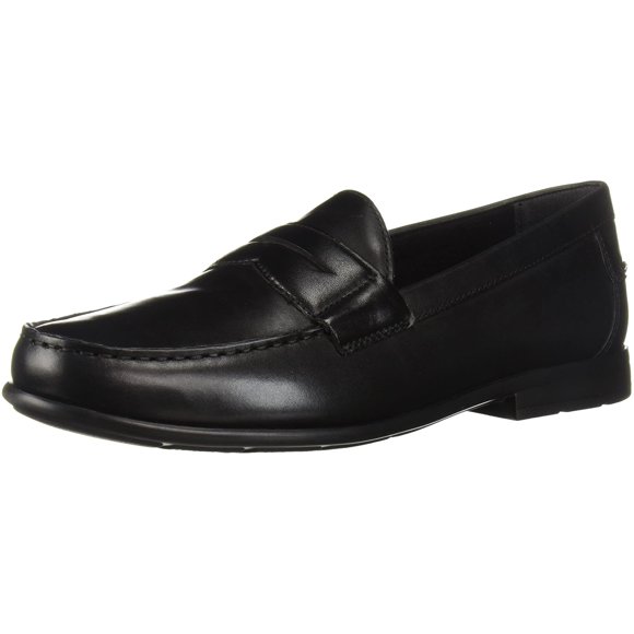 Nunn Bush Men Drexel Penny Loafer with KORE Comfort Technology, Black, 8.5 Medium US