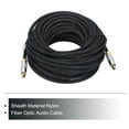thumbnail image 3 of Audio Cable 360 Grados Giratorio Digital Cable Audio Óptico Nylon Cáscara Metal Chapado Oro 49.2 Ft Tos Cables para TV, DVD, Amplificador Estéreo Negro, 3 of 7