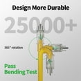 thumbnail image 3 of Cable de extensión POWGRN, 50 pies, 12/3, 15 A, 1875 W, impermeable, resistente, 3 of 7