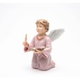 thumbnail image 3 of Ceramic Angel Holding Book Candle Figurine 3.5in Religious Gift, 3 of 3