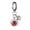 Red Evil Eye, variant on Gothic Evil Eye Keychain, Realistic 3D Eyeball Charm Key Ring, Creepy Horror Keychain Accessory for Halloween, Punk, Emo Style, Everyday Use