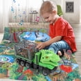 thumbnail image 2 of Dinosaur Toy Cars Set Dinossauro Transport Carrier Camión Vehículo Ingeniería Tire Hacia Atrás Modelo De Coche Para Niño Eigraketly FN006660-01, 2 of 6