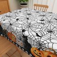 thumbnail image 4 of Tchckioa Halloween Rectangle Tablecloth,52x70 Inch Spider Web Waterproof Table Cloths Decor for Kitchen, 4 of 6