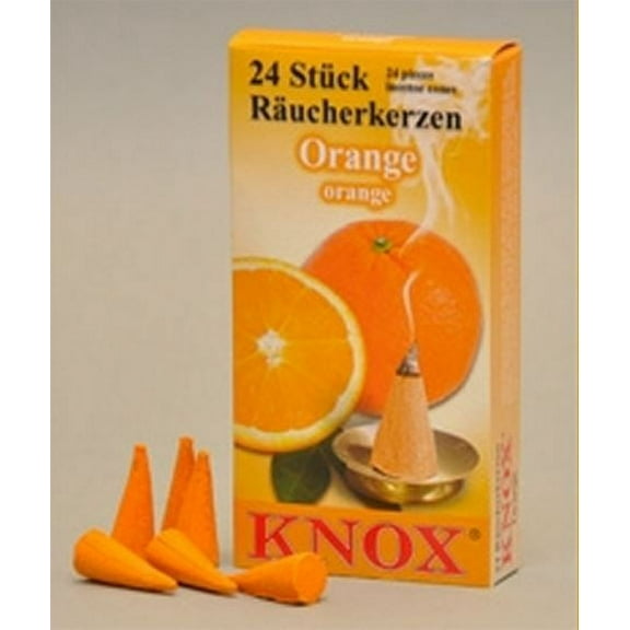 Knox Orange Scent German Incense Cones Made in Germany for Christmas Smokers