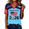 thumbnail image 2 of 2026 Soccer Cup Fan Jersey for Women Short Sleeve Country Football Shirt USA World Soccer Flag Printed & Soccer Graphic T Shirts, 2 of 4