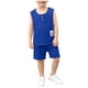 thumbnail image 1 of Niños sin Mangas Camisetas Estilo Hombres Y Niños de Verano de Manga Corta Conjuntos con Pantalones Cortos de Cintura Elástica, Tela de Punto Suave Transpirable para Niños Y Niñas, Camisetas de Niños, 1 of 9