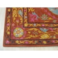 thumbnail image 4 of EORC Rust Traditional Floral Suzani Area Rug, 4 of 9