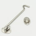 thumbnail image 3 of 2pcs Cabin Hook And Latch Lock Shed Gate Door Stainless Steel Catch Bolt, 3 of 8