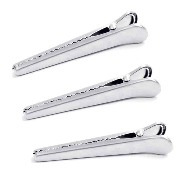 Norpro Clips de Mandíbula de Acero Inoxidable, Juego de 3, 11.5 cm