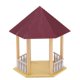 thumbnail image 2 of Pabellón de techo rojo hexagonal de arquitectura antigua para de Zulema Pabellón de construcción de mesa de arena, 2 of 8