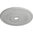 thumbnail image 3 of Ekena Millwork 26 3/4"OD x 3 5/8"ID x 1 1/8"P Leaf Ceiling Medallion (Fits Canopies up to 3 5/8"), Hand-Painted Frost, 3 of 5
