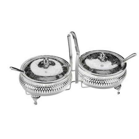Jam Tray - Corbell Silver Company Queen Anne 5 Piece Jam Set