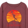thumbnail image 3 of The Lion King - Baby Simba at Pride Rock - Iconic Silhouette - Women's Lightweight French Terry Long Sleeve Shirt, 3 of 5