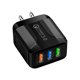 thumbnail image 2 of Cargador de pared de viaje de carga rápida 5V 2.4A 3 puertos USB QC 3.0 para iPhone Samsung Universal Accesorios Electrónicos, 2 of 8