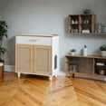 thumbnail image 5 of Vinsetto Cat Litter Box House with Sisal Scratching Door, Beige+White, 5 of 9