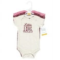 thumbnail image 2 of Hudson Baby Infant Girl Cotton Bodysuits, Little Love Flowers 3-Pack, 18-24 Months, 2 of 5