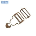 thumbnail image 3 of Unique Bargains Overall Buckles 10 Sets Metal Suspender Replacement Buckles 28mm Copper Tone, 3 of 6