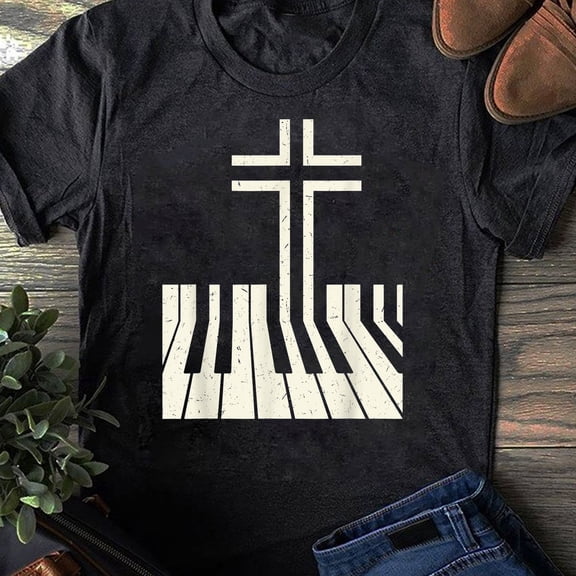 Christian Piano Player Gift Design Piano Teacher Keyboard -Pianist Shirt, Pianist Gift, Piano Player, Gifts For Piano Music Instrument Lover