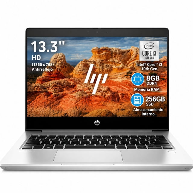 Laptop HP ProBook 430 G7 Intel Core i3 10th Gen 8GB 256GB Plata Reacondicionado