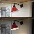 thumbnail image 6 of JONATHAN Y Croydon 9.63" 1-Light Farmhouse Industrial Indoor/Outdoor Iron LED Gooseneck Arm Outdoor Sconce, Red, 6 of 7