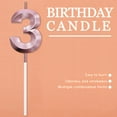 thumbnail image 3 of 12th Birthday Candle, 3D Design Rose Gold Glitter Number Candles, Cake Topper Decorations, Cake Candle For Birthday Party, Wedding Anniversary, Baby Shower, Party Decoration (Pink Gold), 3 of 7