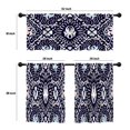 thumbnail image 4 of LALILO Kitchen Curtains and Valances Set of 3 36" Ikat Tie Window Treatment Tiers for Window Decor, 4 of 5