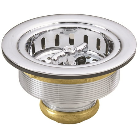 

Westbrass R213-26 Wing Nut Style Kitchen Sink Drain Strainer Polished Chrome