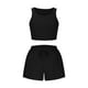 thumbnail image 4 of Puntoco Pantalones Cortos De Moda Para Mujer Traje Casual Sin Mangas De Color Sólido De Dos Piezas Puntoco Puntoco-6934, 4 of 7