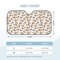 thumbnail image 3 of Bingfone Dachshund Dog Puppy Car Windshield Sunshade,Sun Foldable Sun Shield Sun Visor for Car - Medium, 3 of 8