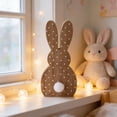 thumbnail image 6 of 1 Pcs Easter Bunny Table Wooden Sign Easter Peeps Decor Spring Wood Bunnies Rabbit Ornament Farmhouse Tabletop Decoration for Easter Party Tiered Tray Mantle Desk Office Home Party, 6 of 7