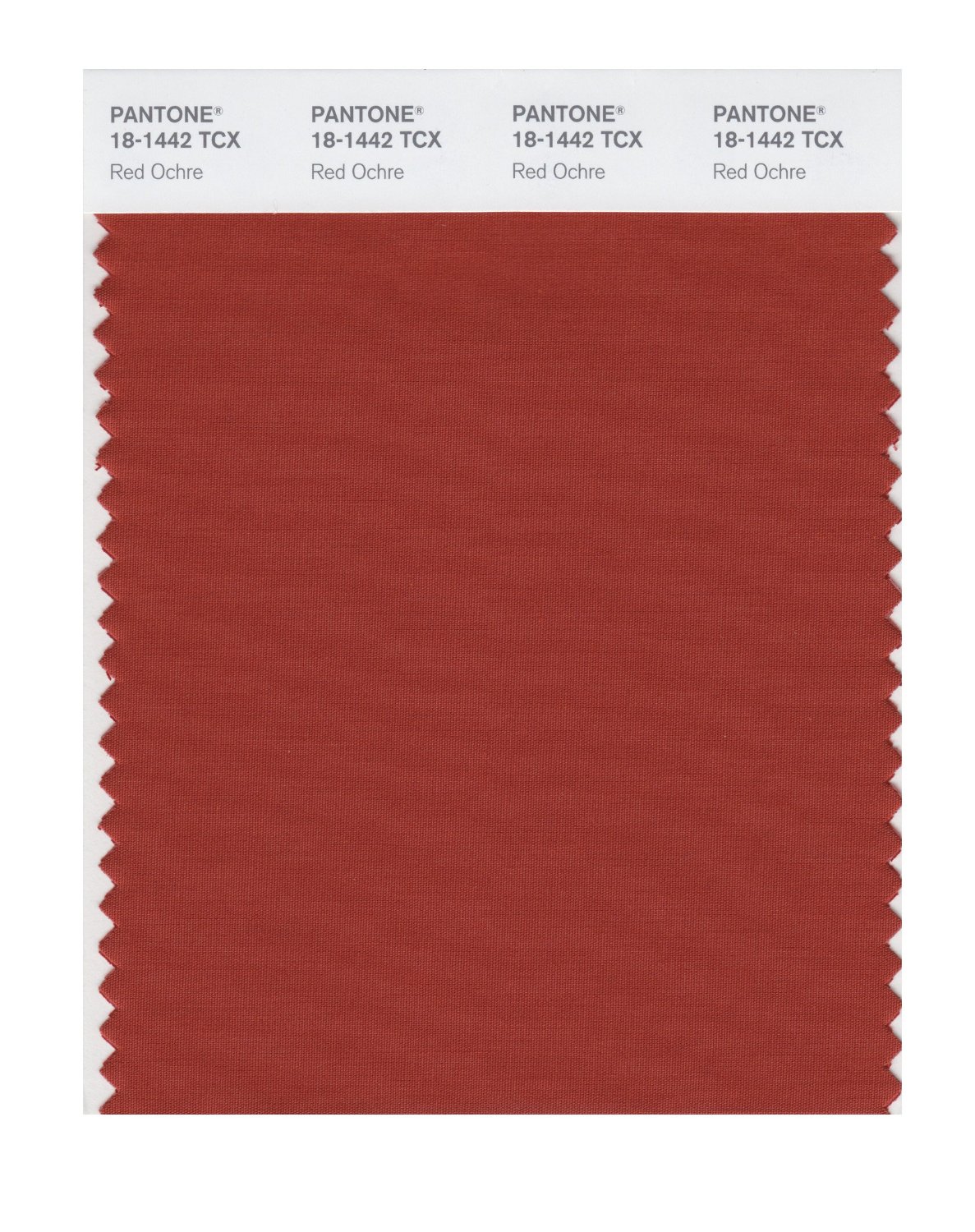 Pantone Cotton Swatch 181442 Red Ochre