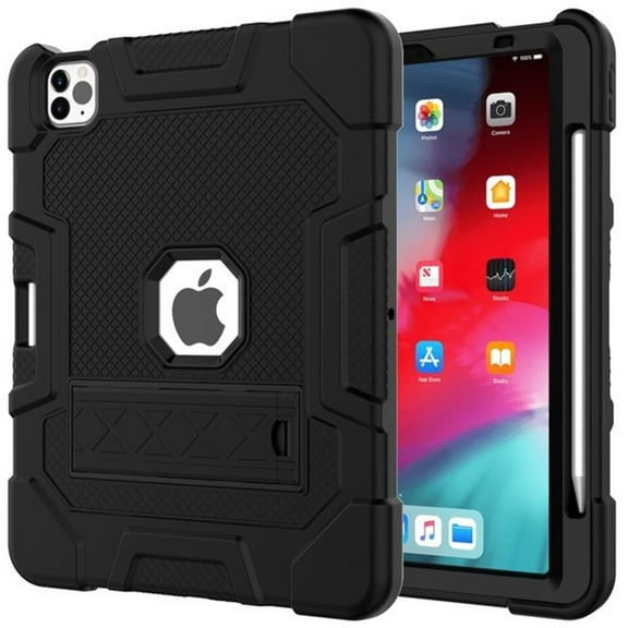 MyBat Symbiosis Stand Protector Case Compatible with iPad Air 4 10.9 (2020) - Black / Black