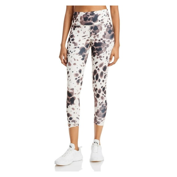 N:PHILANTHROPY Womens Beige Stretch High Waist Leggings L