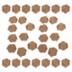 thumbnail image 1 of FUTUREORYY 50Ud Stickers Sello Envoltorio Cera Corazón Marrón Resistentes Para Boda Y Eventos, 1 of 6