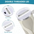 thumbnail image 3 of Yayeee 40oz Stainless Steel Tumbler with Straw and Handle Double-Wall Insulated Travel Water Bottle, Light Gray Pattern, 3 of 8