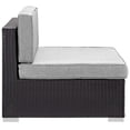 thumbnail image 2 of Gather Armless Outdoor Patio Sectional in Espresso Gray, 2 of 3