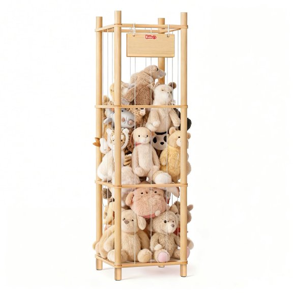 Organizador de Madera de 3 Niveles para Peluches KiddoCood