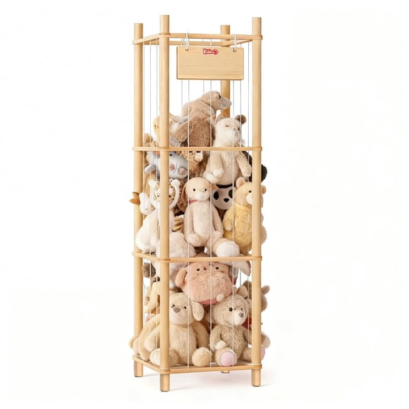 Organizador de Madera de 3 Niveles para Peluches KiddoCood