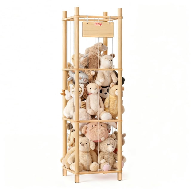Organizador de Madera de 3 Niveles para Peluches KiddoCood