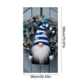 thumbnail image 3 of SLYNSHome Christmas Gnome Door Covers Decorations Merry Christmas Blue Gnome Backdrop Banner Backdrop for Holiday New Year Party Supplies, 3 of 7