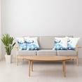thumbnail image 4 of Ambesonne Ocean Throw Pillow Cover 4 Pack, Deep Sealife Creatures, 18", Navy Blue Aqua and White, 4 of 7