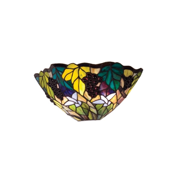11055 Meyda 13"W Spiral Grape Wall Sconce