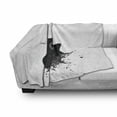 thumbnail image 3 of Guitar Soft Flannel Fleece Blanket, Monochrome Musical Instrument with Strings Acoustic Color Splashes Creative Outlet, Cozy Plush for Indoor and Outdoor Use, 60" x 80", Black White, by Ambesonne, 3 of 6