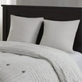 thumbnail image 4 of Madison Park Signature Essence Ensemble de Literie Jacquard en Coton 9 Pcs - Gris, 4 of 14