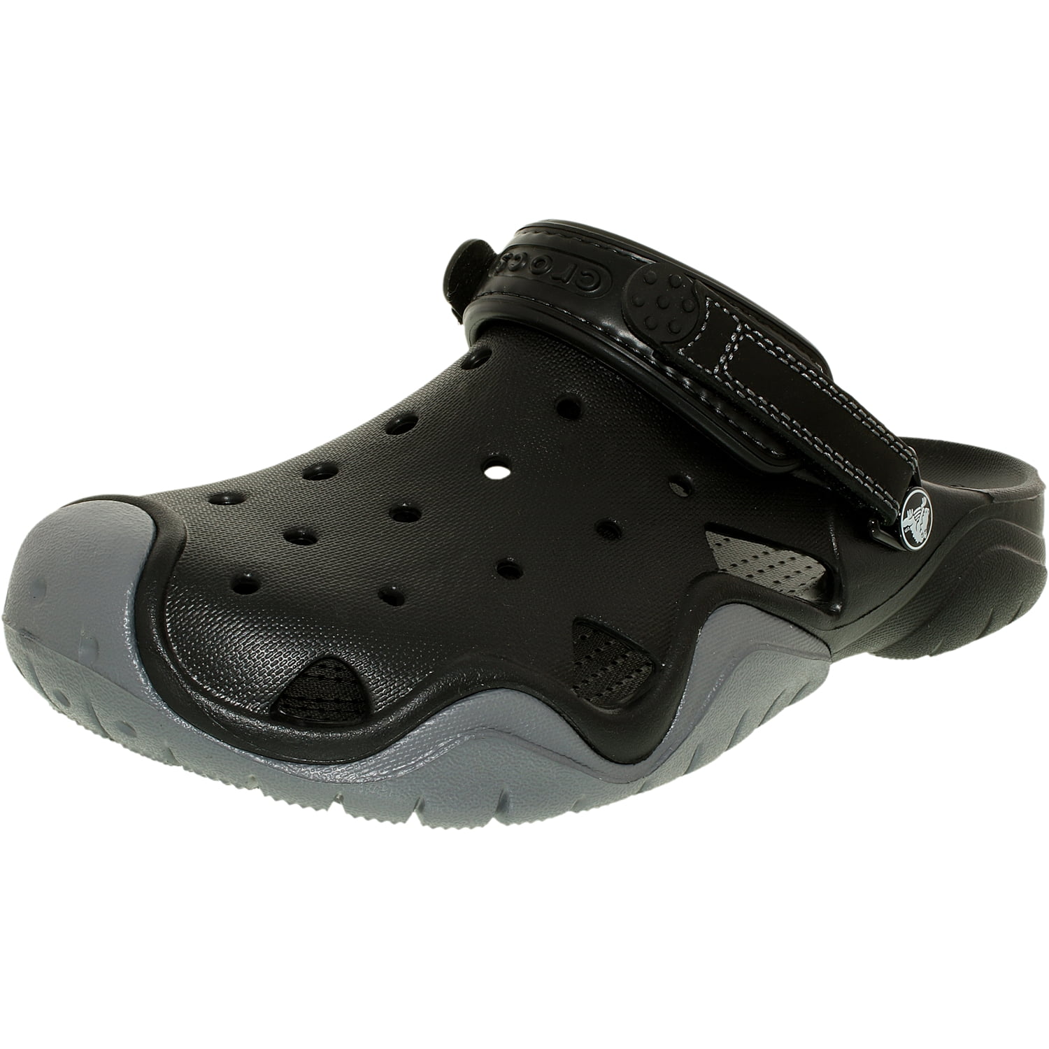 Crocs - Crocs Men's Swiftwater Black/Charcoal Ankle-High Rubber Flat ...