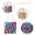thumbnail image 2 of Cuadros Decorativos Bolso de lino con pintura de diamantes, bolsas de almacenamiento ecológicas, bolsas de supermercado plegables Ehuebsd Nuevos Originales, 2 of 9