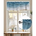 thumbnail image 7 of Wave Effect Modern Art Valances for Windows Abstract Blue Beach Valance Rod Pocket Light Filtering Short Window Treatments Curtains for Kitchen Bathroom Living Room Bedroom, 1 Panel, 42 x 18 Inch, 7 of 7