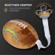 thumbnail image 3 of Los Angeles Chargers - Soporte para chupete de fútbol de felpa de , con licencia oficial de la NFL, juguete de felpa suave y soporte para chupete, se adapta a cualquier chupete, accesorio para, 3 of 5